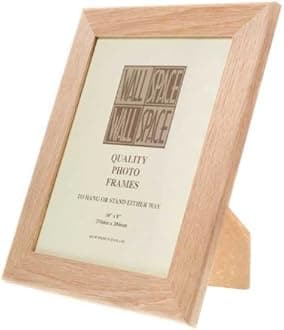 Wall Space Wide 10x8 Oak Frame | Light Oak 10x8 Photo Frame | 10 x 8 inch Oak Photo Frame | SOLID OAK Picture Frames 8x10 | Wooden 8x10 Photo Frame with REAL GLASS | 10x8 Wooden Frame | 8x10 Oak Frame