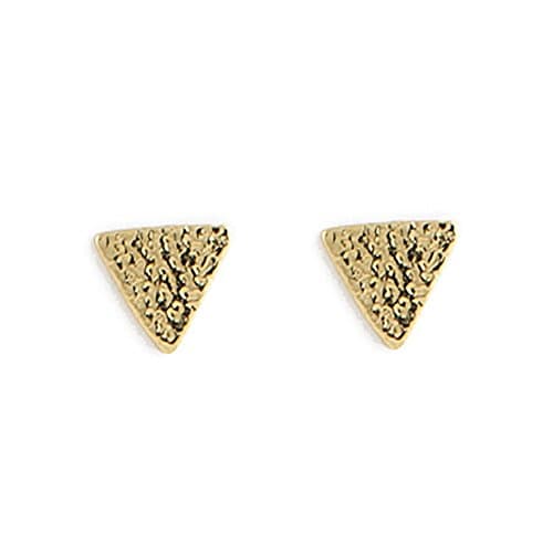Jody Coyote Gold Plated Micro Tiny Triangle Stud MCR-0116-06