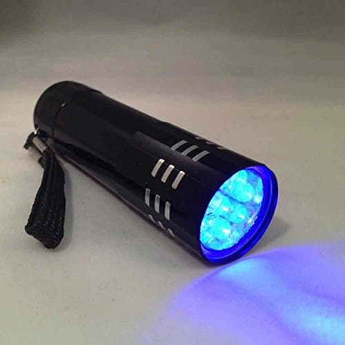 Castnoo 9 LED Mini UV Blacklight Flashlight keychain, Small UV Light Flashlight, Pet Urine Detector, Dog Stains Remover