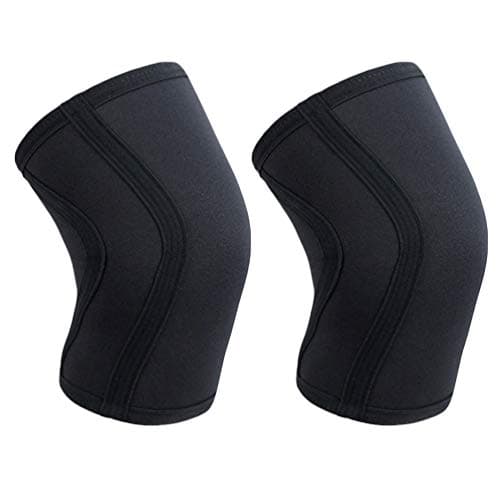 Keyobesa Neoprene Brace Knee Support, 7mm Thicken Compression Sleeves Elasticated Sleeve Breathable for Men and Women