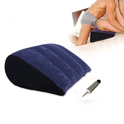 Inflatable Chair/Pillow/Sofa - Triangle Climax Magic Cushion Multi-functional Great Toys Furnitures Adult Toy Products with Pump (Triangle_)