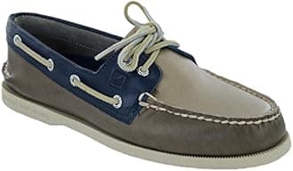 Sperry Top-Sider Men's A/O 2 Eye Tones Boat Shoe, Brown/Ivory/Navy, 9 M US