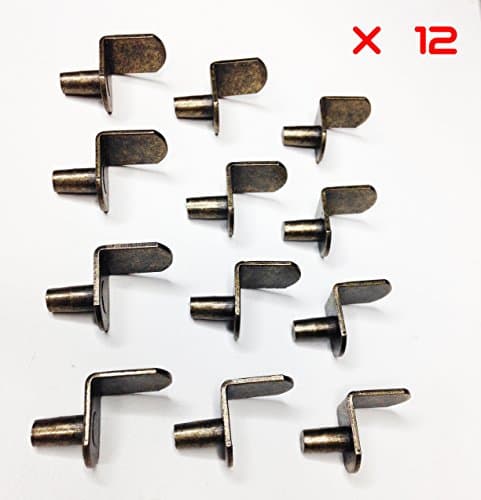 Shelf Support, Bracket-Style, brass copper, 1/4" (12)