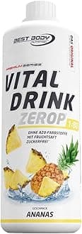 Best Body NutritionVital Drink ZEROP® - Pineapple, Sugar-Free Beverage Concentrate, 1:80 Makes 80 Litres of Ready-To-Drink, 1000 ml