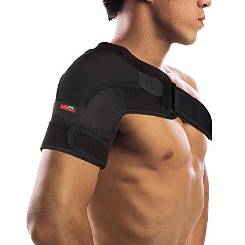 Adjustable Shoulder Brace, Rotator Cuff Support for Injury Prevention, Dislocated AC Joint, Labrum Tear, Frozen Shoulder Pain, Sprain, Soreness, Bursitis, Tendinitis Black