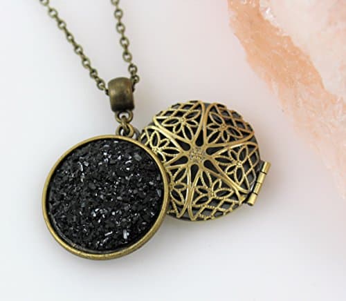 Druzy Essential Oil Diffuser Necklace