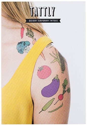 Tattly Temporary Tattoos Vegetable Set