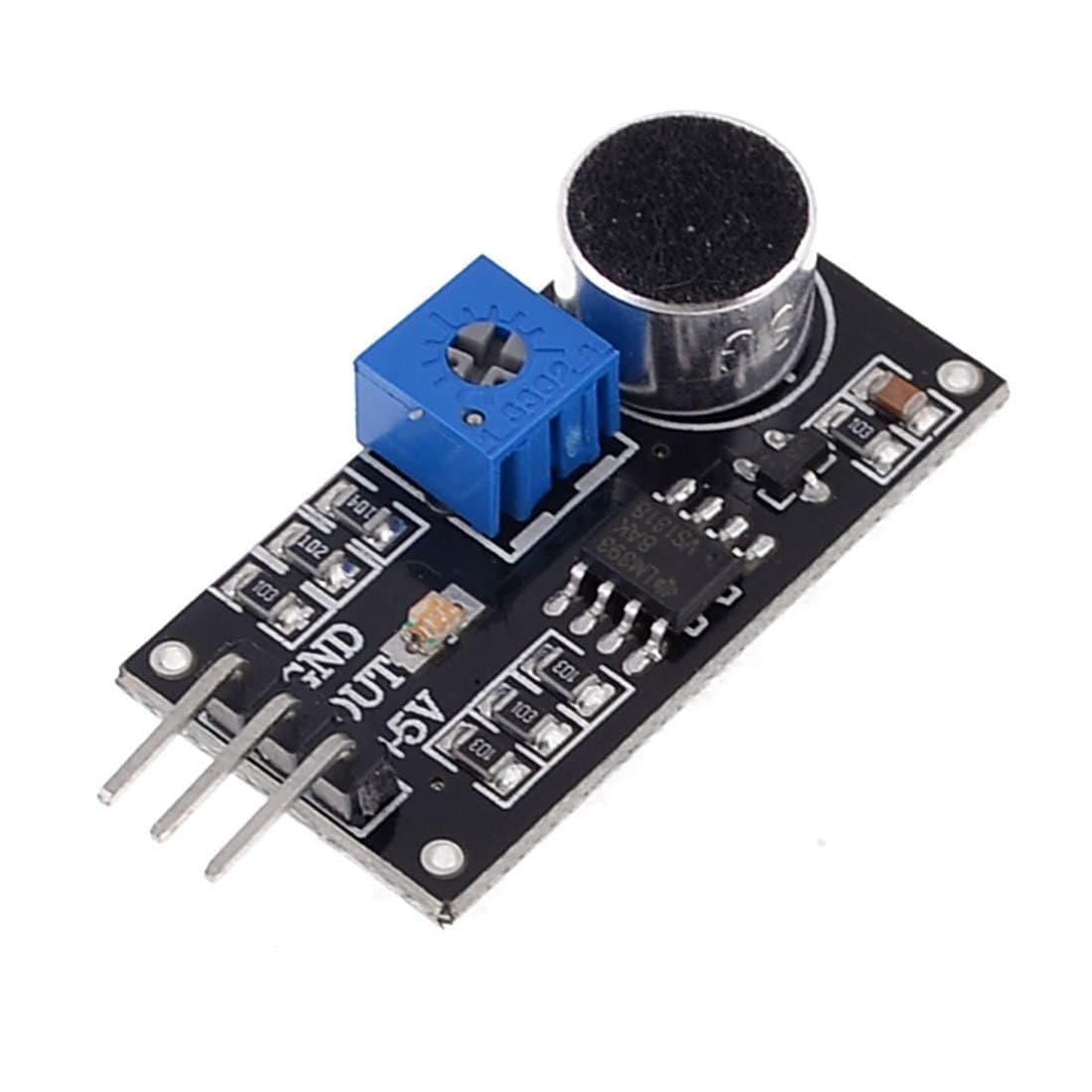 RBTMKR LM393 Sound Detection Sensor Module Microphone for Arduino 4V-6V