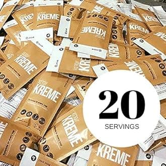 Keto//Kreme® with Functional Fat Technology FFT, Enhances Focus and Brain Function, Helps Maintain Healthy Joint Mobility, Promotes Appetite Control - 20 Sachets