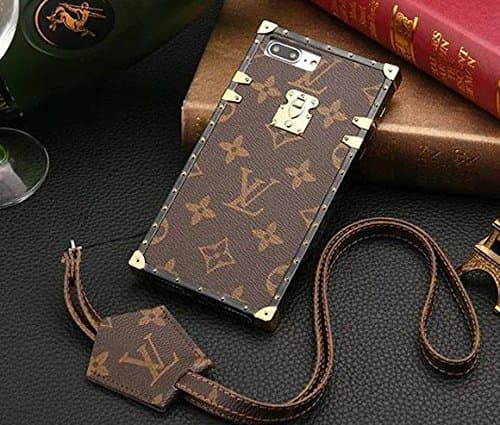 iPhone 8 Plus Case, MCA New Brown Leather Back Cover Case for iPhone 8 Plus and 7 Plus