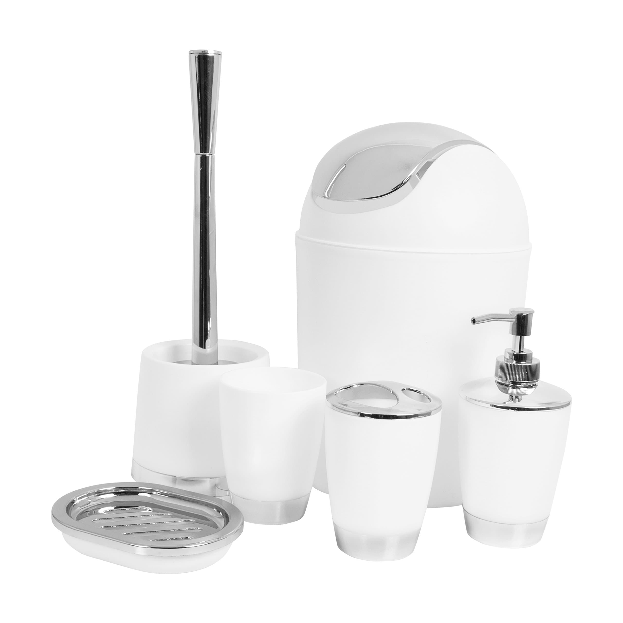 Six Piece Bathroom Accessory Set