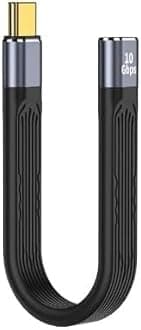 USB C to USB Adapter, 10Gbps Female to Male OTG Bidirectional Cable, Charger Flexible Flat Short Cable for PC TV