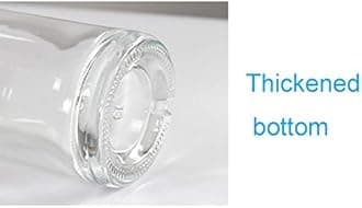 Clear Glass Bottles 3 oz - 100ml [Pack of 12] for Wine Beverages Drinks Oil Vinegar Kombucha Beer Water Soda with Cork Stopper Airtight Lid