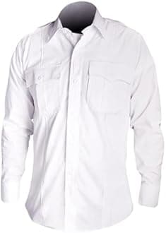 First Class 100% Polyester Long Sleeve Zippered Uniform Shirt