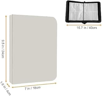 Leatherette 4 Pocket Trading Card Binder Album Holder Pages Folder Protector for NBA Basketball Trading Cards Sports TCG - Top loading 3 Ring Zip Card Binder Album Basketball Cards