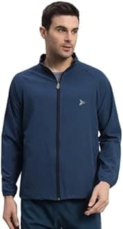 FITINC NS Jacket for Men with Two Closer Zipper Pockets - Sports and Casual Wear