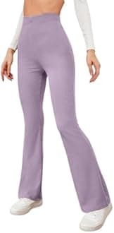 DHRUVI TRENDZ Women’s High Waist Joggers – Relaxed Fit Straight Leg Casual Pants | Stretchable Trousers for Travel, Lounge & College Wear