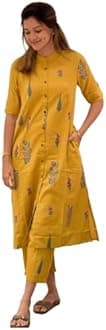 ANNI DESIGNER Women's Rayon Viscose A-Line Printed Kurta with Pant