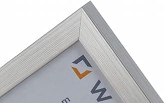 Wall Space A5 Photo Frame | Modern Silver A5 Frame | 210 x 148 mm | Silver Wooden Frame with Real Glass