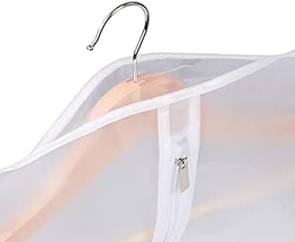 Univivi Garment Bag 60 inch Suit Bag for Storage(Set of 6),Washable Clear Lightweight Garment Bags for Long Dress Dance Costumes Suits Gowns Coats