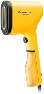 Rowenta PurePop Handheld Steamer for Clothes 1.5Lbs 15 Second Heatup, 2.3 Oz Capacity 1150 Watts Portable, Ironing, Fabric Steamer, Garment Steamer, Vacation Essentials, Travel Must Have Yellow DR2026