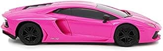 CMJ RC Cars: Lamborghini LP700-4 - Pink - 1:24 Scale, Remote Control Radio Vehicle, 2.4 Ghz, LED Headlights, Indoor-Outdoor Racing Toy, Licensed Model