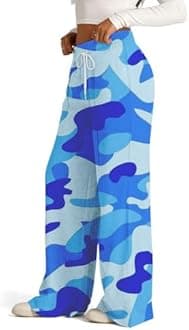 Women’s Wide Leg Sweatpants, Lightweight, High Waisted with Wide Pockets, Comfortable Lounge Pants with Drawstring, 2024