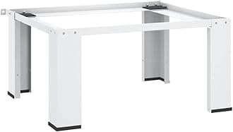 vidaXL Washing Machine Base White Washing Machine Base