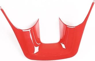CHEAYAR Steering Wheel Trim Cover ABS Fit forToyota Fortuner 2016-2022 Car Steering Wheel Panel Protection Frame Molding Sticker Trim, ABS Auto Steering Wheel Moulding Frame Cover Trim (Sports red)
