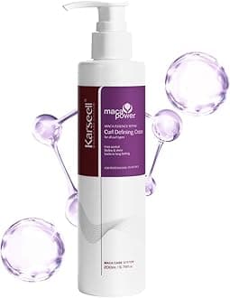 Karseell Curling Perfection Curl-Defining Cream essence repair All Curl Types & Hair Textures, Paraben-Free, 200ML（6.78oz）