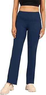Ultimate Straight Pants Trousers for Women with High Waist, Formal Pant for Women Office Wear with Wide Waistband