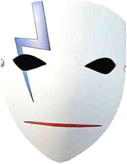 Hworks Darker Than Black Mask Resin Full Face Mask Cosplay Costume Props for Halloween Party