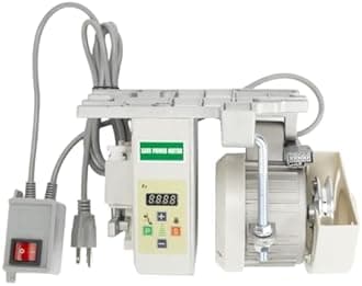 Ceelpeopar Sewing Machine Servo Motor, 110 Volts, 3/4HP(550W), Adjustable Speed 200RPM to 6000RPM, Energy Saving, Brushless Servo Motor Sewing, Low Noise, Run CW and CCW