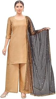 Studio Shringaar Women's Net Embroidered Full Size Dupatta (42" X 2.50 Meters)