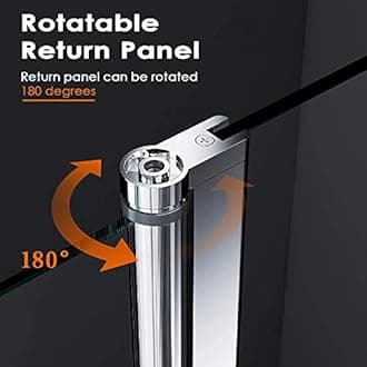 ELEGANT 700mm Walk in Wetroom Shower Enclosure 8mm Easy Clean Glass Screen Panel with 300mm Return Panel