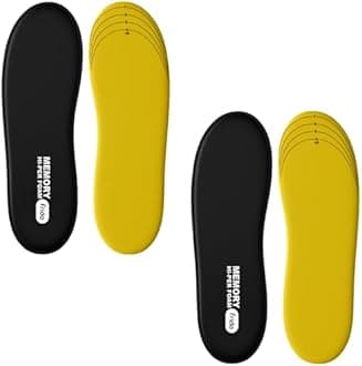 Frido Max Comfort Memory Hi-Per Foam Trimmable Insole compatible for Formal Shoes | Loafers | Running | and Casual Shoes | Small (4-8 UK) | Pack of 2