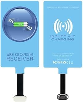 JZ QI Wireless Charging Receiver Adapter with Fast&Smart Microchip Technology for Samsung Galaxy A56 A55 A54 A53 A52 A42 A36 A35 A34 A33 A32 A26 A24 A23 A22 A16 A25 A15 A14 A12 A06 A05s A04s Type-C