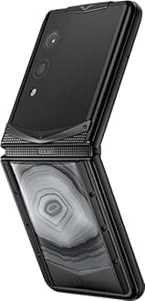 VERTU Quantum Flip Agate Series Android Smartphone,Snapdragon 8 Gen 4,6.9" OLED 120Hz Display,16GB RAM 1TB Storage,Quantum Privacy System,65W Fast Charging,Dual Screen Design(Ethereal Mist)