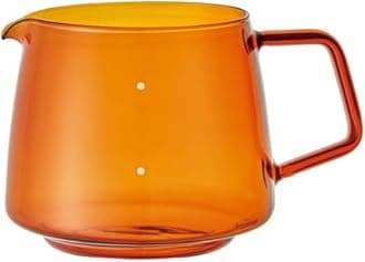 KINTO 21749 Sepia Jug, 4 Cups, Amber, Microwave and Dishwasher Safe, Scale Included