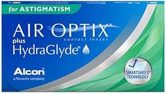 Air Optix Plus Hydraglyde for Astigmatism (Toric) Monthly Reusable Contact Lenses - Pack of 3 (BC 8.7mm, -3.5 Diopters, Cyl -1.25, Axis 90) From Alcon