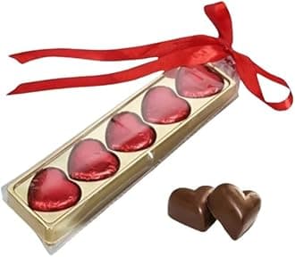 HIT CHOCOLATES 5 hearts chocolate | Good Gift | Celebration Chocolate | Chocolate Bites | Milk Chocolate