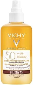 Vichy Capital Soleil Tan Illuminating Solar Protective Water SPF50 For All Skin Types, 200ml