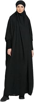 Women Muslim Dress Ramadan One Piece Prayer Garment Hijab Hooded Abaya Dubai Full Cover Islam Robe African Turkey Caftan A-Black