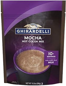 Ghirardelli, Hot Cocoa Mix, Chocolate Mocha, 10.5oz Pouch (Pack of 6)