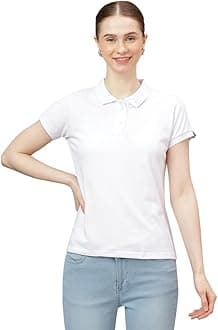 Wear Your Opinion Womens Polo Collar Neck T-Shirt Top (Design: Solid)