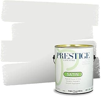 PRESTIGE Paints Interior Paint and Primer In One, 1-Gallon, Satin, Comparable Match of Valspar* Bleached Slate*