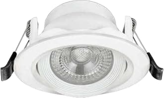Panasonic Polycarbonate 12 Watt Round Swivel Downlight, 12W Swivel Ceiling Light, Swivel Conceal Surface Light for Home, 6500k Cool White Swivel Downlight