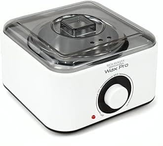 Wax Pro Professional Wax Heater | Pro Wax Heater - Adjustable Temperature Electric Wax Warmer for Hard Wax, Beads & Hot Waxing – Suitable for Salon & Home Use (white)