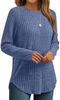 AUTOMET Womens Long Sleeve Shirts Fall Fashion Tops 2025 Crewneck Dressy Sweaters Tunic Winter Clothes Casual Outfits