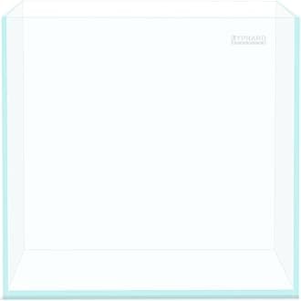 Rimless Aquarium 14.5 Gallon Tall Tank, Ultra Clear Low Iron Fish Tank for Betta Goldfish, L13.8×W13.8×H17.7 Glass Thickness 6mm with EVA Foam Leveling Mat